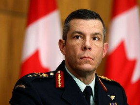 Vice President of Logistics and Operations at the Public Health Agency of Canada Major General Dany Fortin attends a news conference, in Ottawa, Dec. 7, 2020.