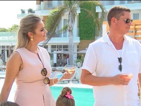 Hartin and hubby Andrew Ashcroft, whose powerful father is billionaire Lord Ashcroft, at the opening of their new resort.