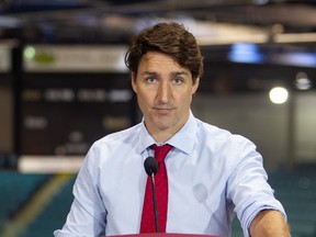 Prime Minister Justin Trudeau makes at an announcement in Moncton, N.B., on Tuesday, July 27, 2021. THE CANADIAN PRESS/Ron Ward