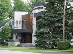 Quebec Superior Court has ordered the demolition of a sumptuous Gatineau, Que., home, shown on on Thursday, July 22, 2021, that was built too close to the road, with the city required to foot the bill.