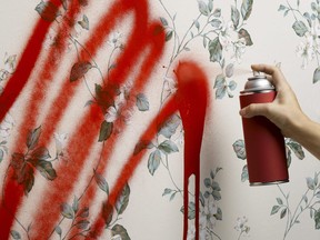 A neighbour's spray-painting obsession could be an addiction.