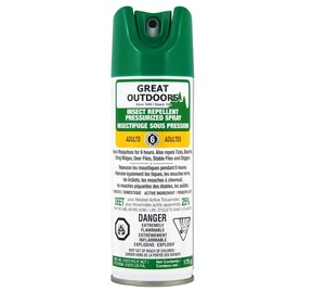 Great Outdoors Insect Repellent 25% DEET Aerosol Spray