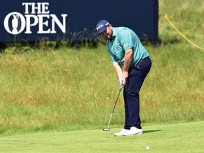 Defending champion Shane Lowry putts during a practice round for the Open Championship at Royal St. George's on Tuesday.