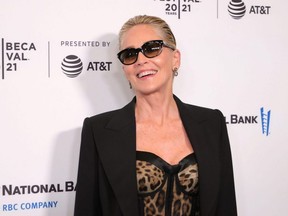 Sharon Stone attends the "Untitled: Dave Chappelle Documentary" premiere during the 2021 Tribeca Festival at Radio City Music Hall in New York City, June 19, 2021.