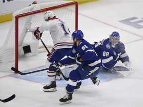 When Nick Suzuki broke in on Andrei Vasilevskiy in Game 2, the goaltender deftly poked the puck away before Suzuki could get a shot off.