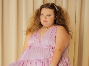 Alana "Honey Boo Boo" Thompson posing for Teen Vogue magazine.