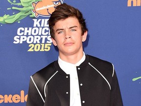 WESTWOOD, CA - JULY 16: Internet personality Hayes Grier attends the Nickelodeon Kids' Choice Sports Awards 2015 at UCLA's Pauley Pavilion on July 16, 2015 in Westwood, California.