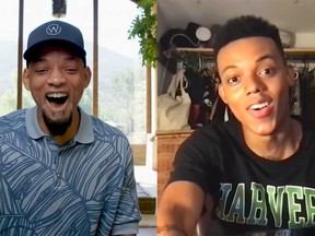 Will Smith introduces "Fresh Prince of Bel-Air" fans to Jabari Banks in a video posted on Peacock's YouTube chanel.