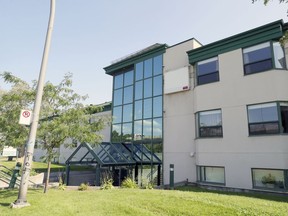 All signs that once identified it have been removed from the former CHSLD Herron in Dorval, west of Montreal Thursday August 26, 2021.