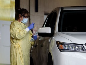 COVID-19 drive-thru testing centre at Richmond Road Diagnostic and Treatment Centre was photographed on Friday, September 17, 2021. Azin Ghaffari/Postmedia