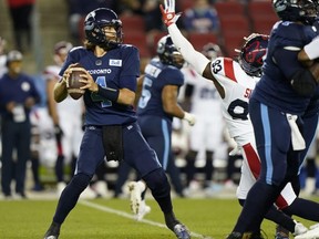For now at least, the Toronto Argonauts are turning to McLeod Bethel-Thompson as their go-to quarterback. USA TODAY Sports