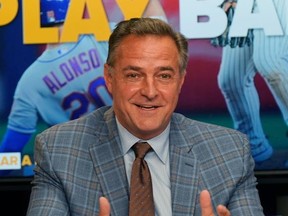 Former New York Mets and New York Yankees pitcher Al Leiter speaks during an event at the governor's office on March 18, 2021 in New York City.