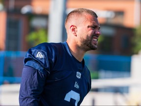 Argonauts linebacker Cameron Judge gets to see "the other side" of playing in Mosaic Stadium after years as a star on the Riders.