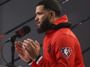 What does a post-Kyle Lowry Raptors team look like for the upcoming season? His production should be replaceable with some combination of Fred VanVleet (pictured), Goran Dragic and Malachi Flynn. Jack Boland/Toronto Sun