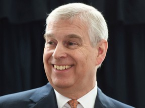 Prince Andrew, Duke of York, visits the Royal National Orthopaedic Hospital to open the new Stanmore Building, in London, Britain, March 21, 2019.