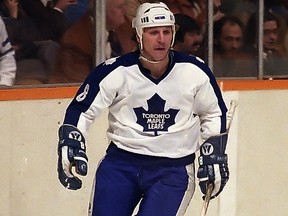 Former Maple Leafs forward Rocky Saganiuk.