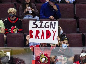 The Ottawa Senators rookies host the Montreal Canadiens rookies in the first game that spectators have been at a home game at the Canadian Tire Centre in 562 days, Saturday, September 18, 2021.