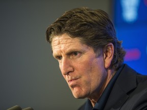 Toronto Maple Leafs head coach Mike Babcock speaks during an end of season media availability at the Scotiabank Arena in Toronto on April 25, 2019. Ernest Doroszuk/Toronto Sun/Postmedia