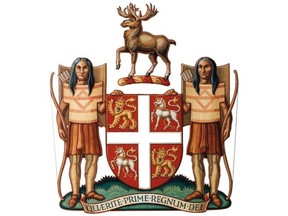 Newfoundland and Labrador's coat of arms is pictured in this file photo.