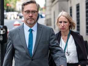John Letts and Sally Lane -- Jihadi Jack's parents -- are pictured in London, England, on Sept. 10, 2018.