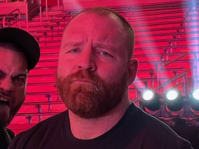 Jon Moxley is pictured in a photo posted on his Twitter account.
