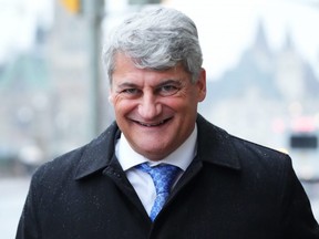Conservative member of Parliament Gerard Deltell arrives to a Conservative caucus meeting in Ottawa, Thursday, Nov. 18, 2021.