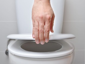 Toilet seat up or down? Amy gets flooded by reader response to a question regarding washroom etiquette.