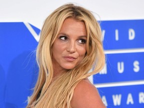 This file photo taken on Aug. 28, 2016 shows singer Britney Spears arrives for the 2016 MTV Video Music Awards at Madison Square Garden in New York.
