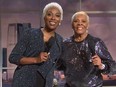 Ego Nwodim and Dionne Warwick are seen in a skit on "Saturday Night Live."
