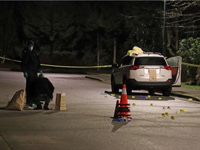 The scene in the 1600-block of Chickadee Place in Coquitlam, where there was a reported shooting on Saturday, Dec. 4, 2021.