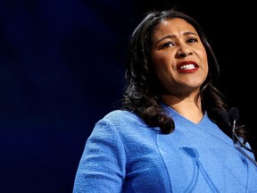 San Francisco's Mayor London Breed speaks during the California Democratic Convention in San Francisco June 1, 2019.