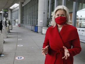 Mississauga Mayor Bonnie Crombie at the Toronto Pearson International Airport on Tuesday December 29, 2020. Crombie says this Christmas she has COVID.