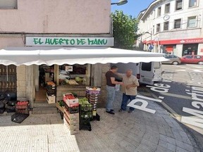 Exterior of store El Huerto de Manu in Galapagar, Spain.