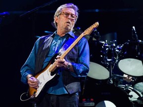 Eric Clapton performs live on stage at Royal Albert Hall on May 14, 2015 in London.