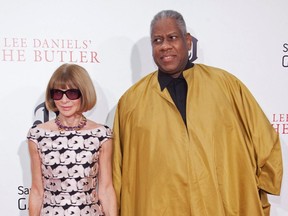 Anna Wintour and Andre Leon Talley attend Lee Daniels' "The Butler" premiere at the Ziegfeld Theater in New York, Aug. 5, 2013.