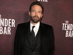Ben Affleck attends the Los Angeles premiere of Amazon Studio's The Tender Bar on Dec. 12, 2021.