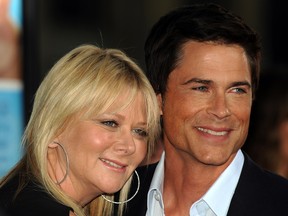Actor Rob Lowe arrives with his wife Sheryl Berkoff at the premiere of “The Invention of Lying” at the Grauman’s Chinese Theatre in Hollywood, California on September 21, 2009.