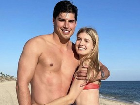 Eugenie Bouchard and her main squeeze, Steelers backup QB Mason Rudolph.