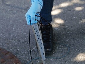 University of Guelph scientists testing wastewater.