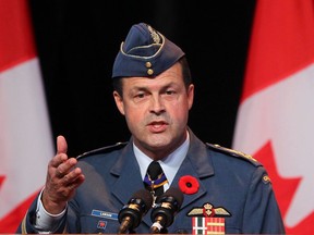 Gen. Tom Lawson takes part in a ceremony at the Canadian War Museum in Ottawa in 2012.