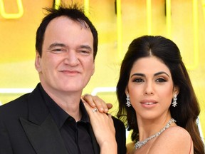 Director Quentin Tarantino and wife Daniella Pick attend the "Once Upon a Time... in Hollywood" U.K. Premiere at the Odeon Luxe Leicester Square in London, July 30, 2019.