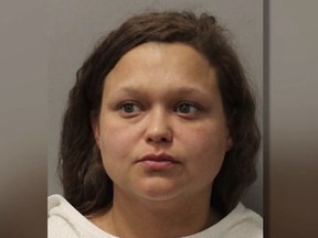 Mugshot of woman who allegedly murdered and decapitated six-year-old son.