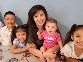 Heather Garcia, a mother of five, died when she fell out of a party bus on to a Los Angeles freeway.