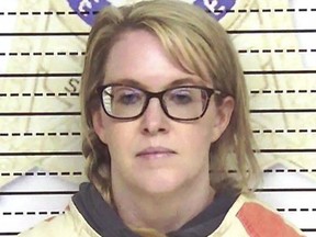 Mugshot of Melissa Blair, 38, who was indicted on 18 counts of aggravated statutory rape in Tennessee.