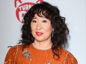 Ottawa-born actress Sandra Oh attends the Toronto premiere of Turning Red.