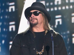 Kid Rock speaks onstage during the 2017 CMT Music Awards at the Music City Center in Nashville, June 6, 2017.