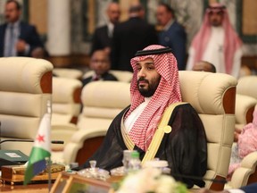 Der saudische Kronprinz Mohammed bin Salman nimmt am 31. Mai 2019 an dem außerordentlichen arabischen Gipfel im Al-Safa-Königspalast in Mekka teil.