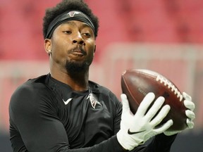 Atlanta Falcon Calvin Ridley has been suspended indefinitely for betting on games, including his own team. Getty Images