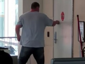 A massive man went wild at Orlando International Airport on Feb. 24 and the incident was caught on video. The clip was shared on YouTube by Jessica Smith and shows a man identified as Ryan Austin Martin, 34, trying to punch down a door and challenging people to fight with him.