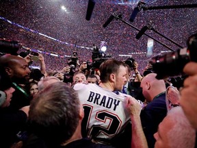 NFL Football - Super Bowl LIII - New England Patriots v Los Angeles Rams - Mercedes-Benz Stadium, Atlanta, Georgia, U.S. - February 3, 2019. New England Patriots' Tom Brady celebrates winning the Super Bowl LIII.